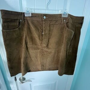 Old Navy Brown Corduroy Skirt
